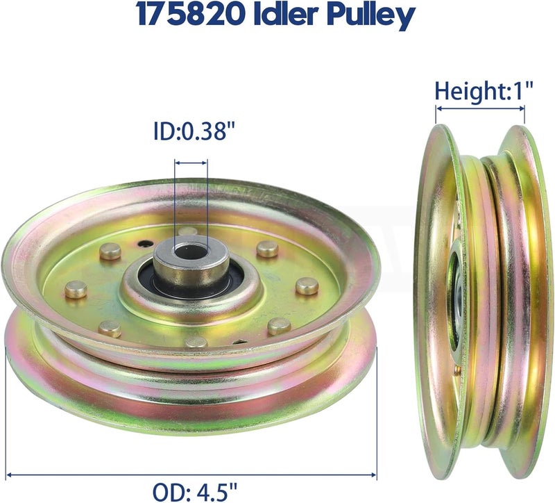 GUSUHAWK 2 Pack 175820 Pulley Replaces Husqvarna 596481401, 532175820, 539107620, Craftsman 175820 for Husqvarna MZ52 MZT52 MZ54 MZ61 MZ6128 MZT61 GTH2548 YTH2448 Z4824, Craftsman GT5000 Lawn Tractors - Image 4